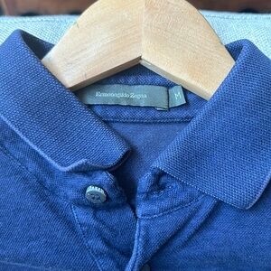 Zegna Navy Blue M polo shirt